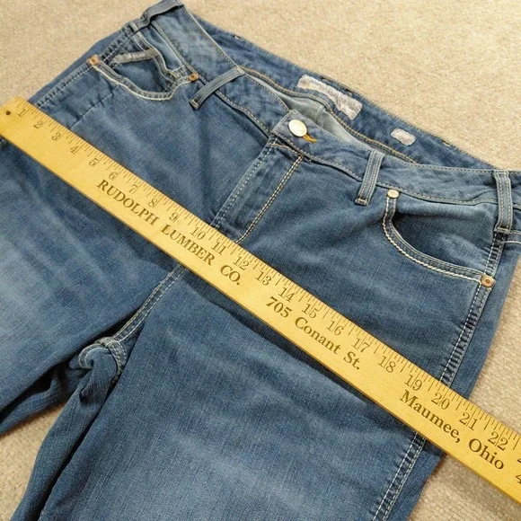 Ariat Rebar Perfect Rise Boot Jeans Womens Size 20WR Malibu Blue Riveter - Picture 9 of 16